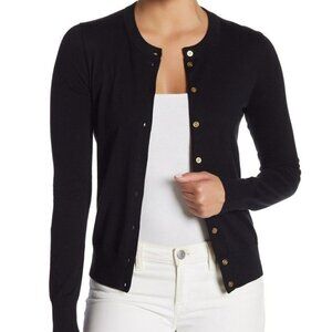 J. Crew 100% Cotton  button front cardigan, navy blue NWT